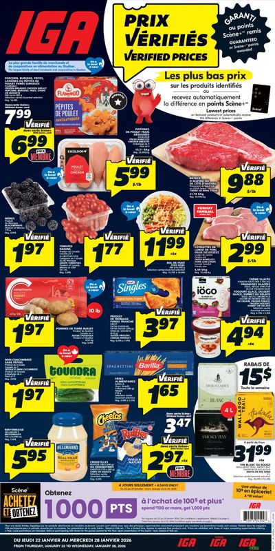 IGA (QC) Flyer January 22 to 28