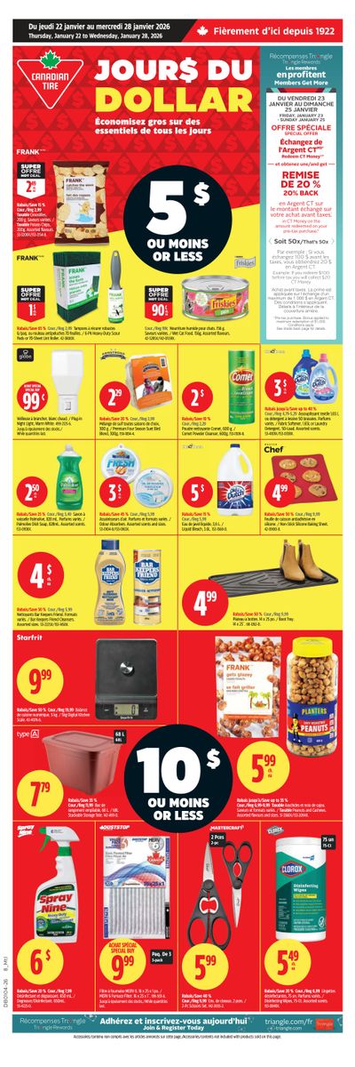Canadian Tire (QC) Flyer January 22 to 28