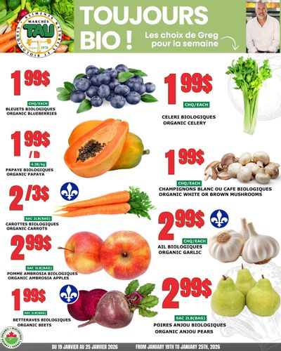 Marches Tau Produce Flyer January 19 to 25