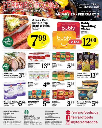Ferraro Foods Bi-Weekly Flyer January 20 to February 2