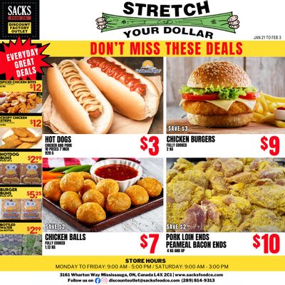 Sacks Food Co. Flyer January 21 to February 3