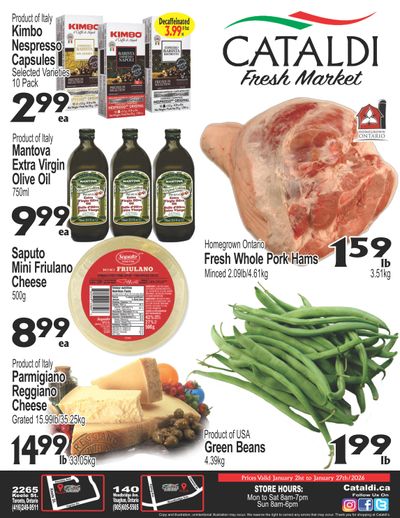 Cataldi Fresh Market Flyer January 21 to 27