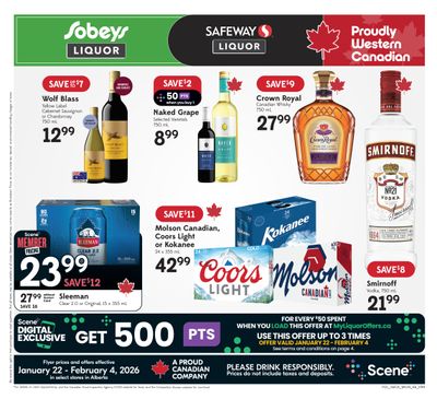 Sobeys/Safeway (AB) SWCB Flyer January 22 to February 4