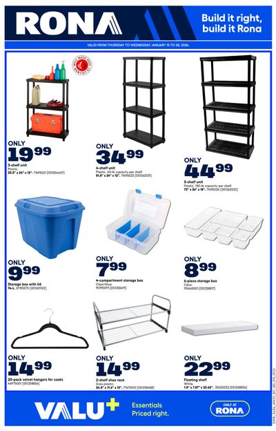 Rona & Rona+ (West) Flyer January 22 to 28