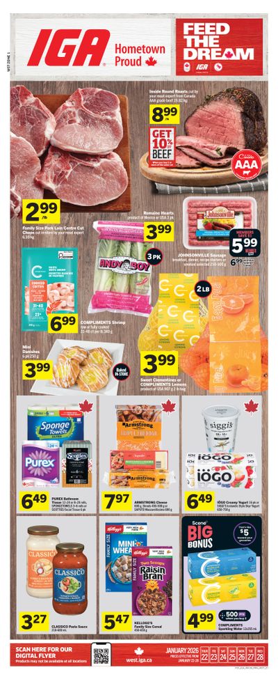 IGA (West) Flyer January 22 to 28