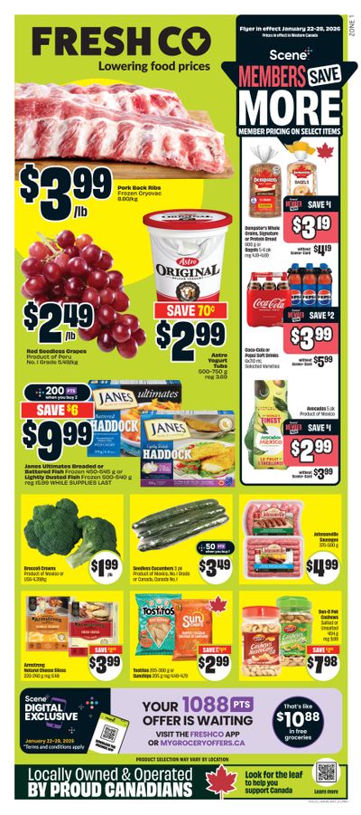 FreshCo (West) Flyer January 22 to 28