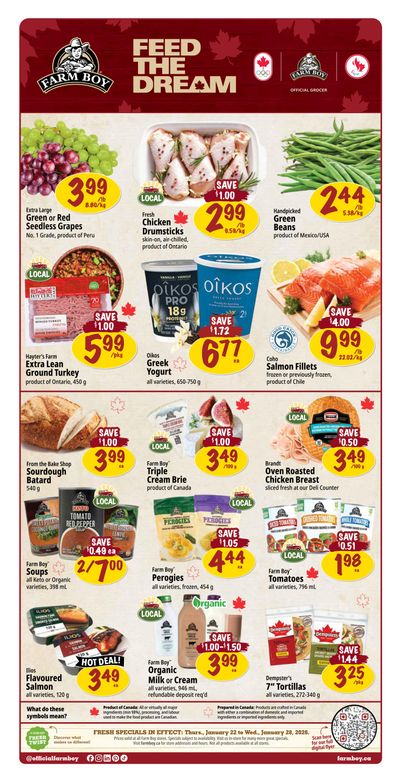 Farm Boy Flyer January 22 to 28