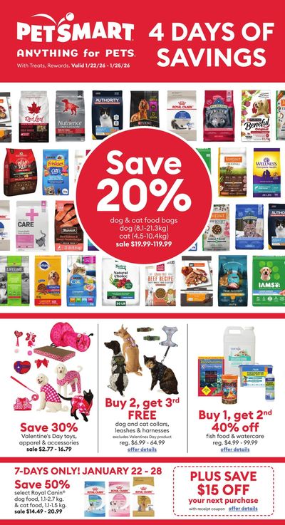 PetSmart Flyer January 22 to 25