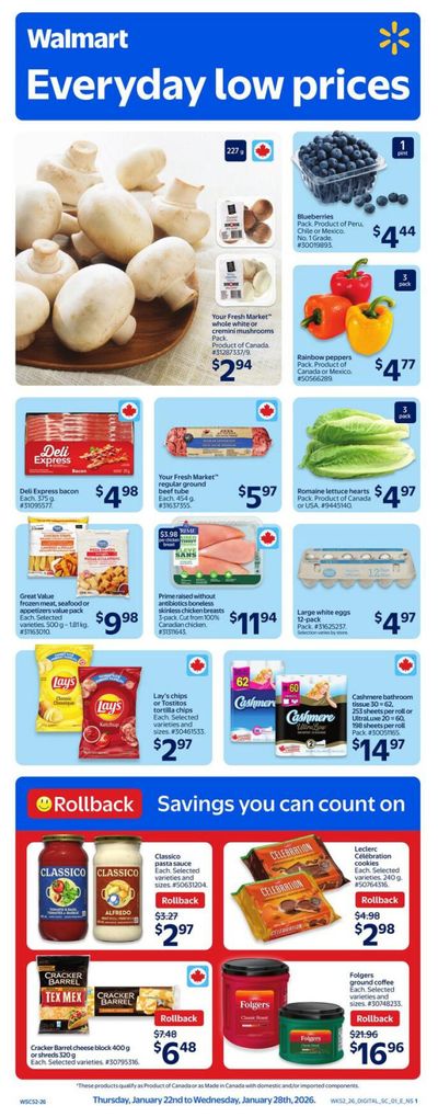 Walmart (Atlantic) Flyer January 22 to 28
