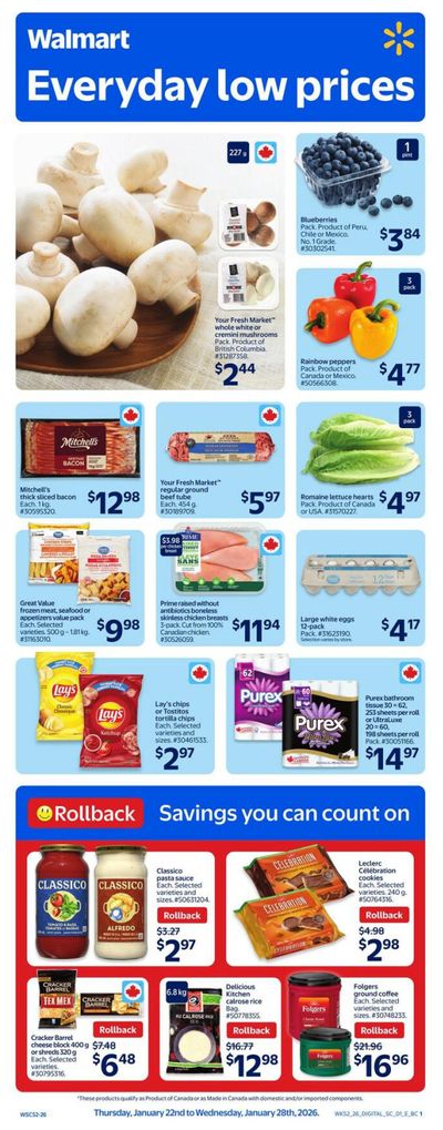 Walmart (West) Flyer January 22 to 28