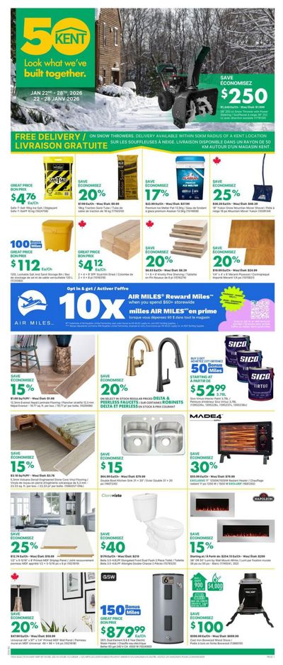 Kent Building Supplies Flyer January 22 to 28