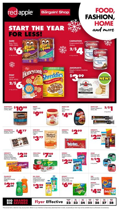 The Bargain Shop & Red Apple Stores Flyer January 22 to 28