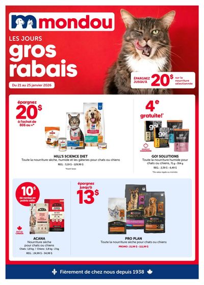 Mondou Flyer January 21 to 25