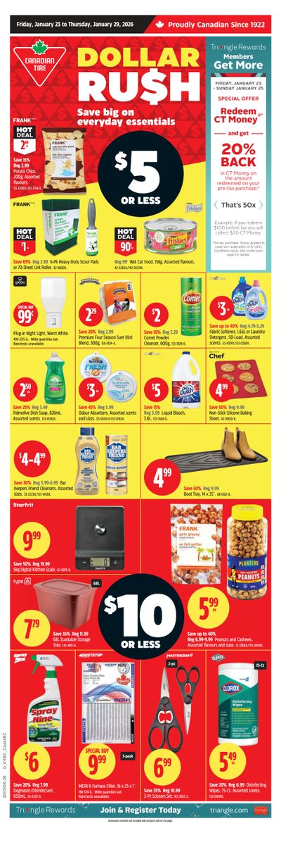 Canadian Tire (West) Flyer January 23 to 29
