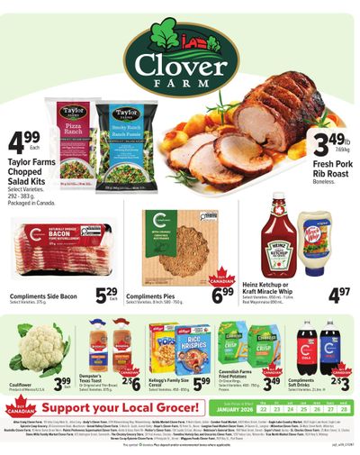 Clover Farm (ON) Flyer January 22 to 28