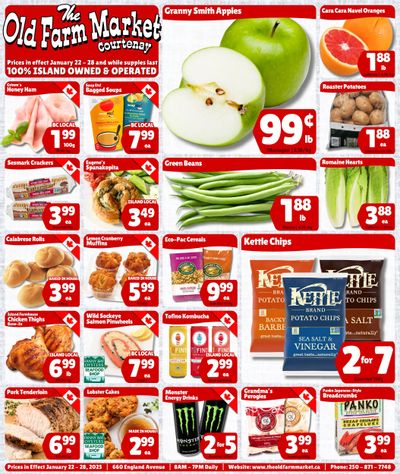 The Old Farm Market (Courtenay) Flyer January 22 to 28