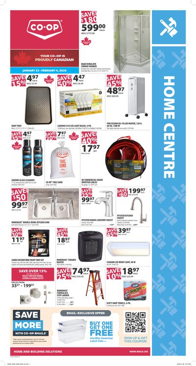 Co-op (West) Home Centre Flyer January 22 to February 4