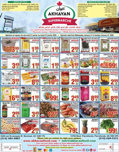 Akhavan Supermarche Flyer January 21 to 27