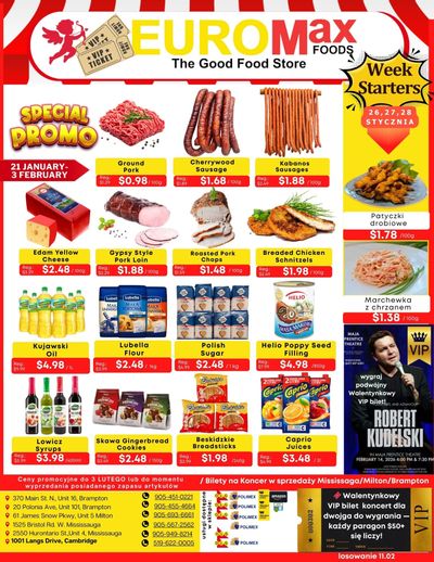 EuroMax Foods Bi-Weekly Flyer January 21 to February 3