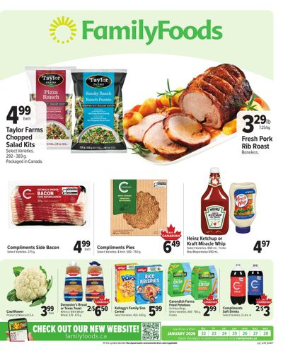 Family Foods Flyer January 22 to 28