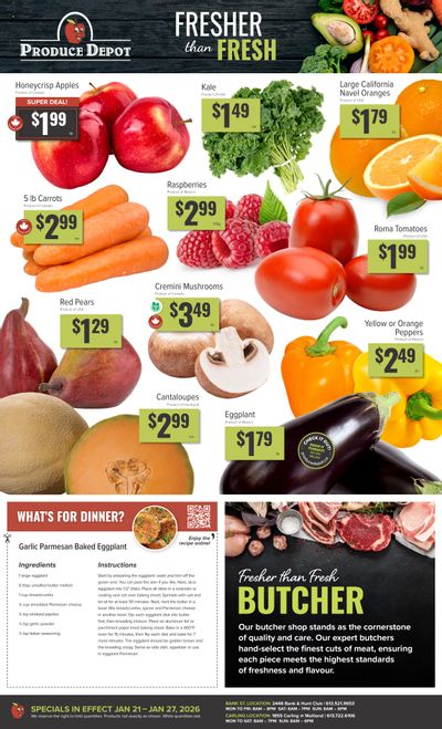 Produce Depot Flyer January 21 to 27
