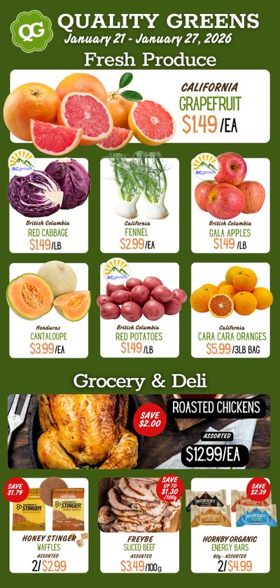 Quality Greens Flyer January 21 to 27