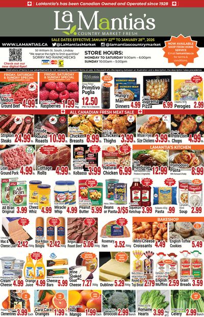 LaMantia's Flyer January 22 to 28