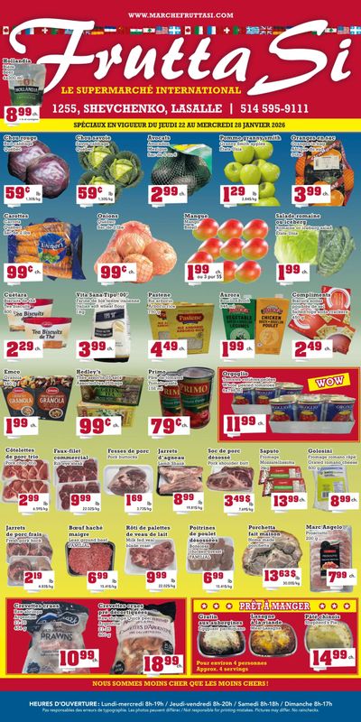Frutta Si Flyer January 22 to 28