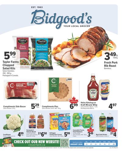 Bidgood's Flyer January 22 to 28