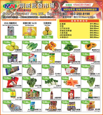 Ming Wei Supermarket Flyer January 23 to 29