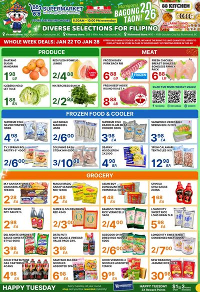 88 Supermarket Flyer January 22 to 28