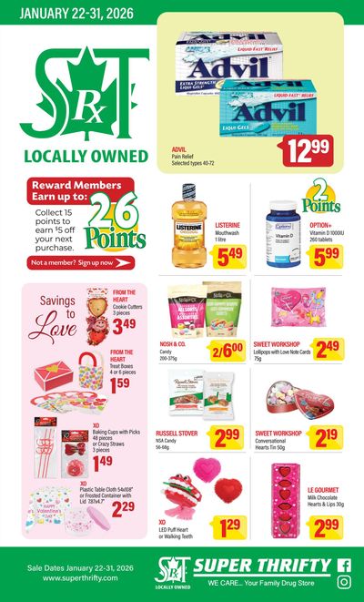 Super Thrifty Flyer January 22 to 31