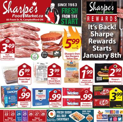 Sharpe's Food Market Flyer January 22 to 28