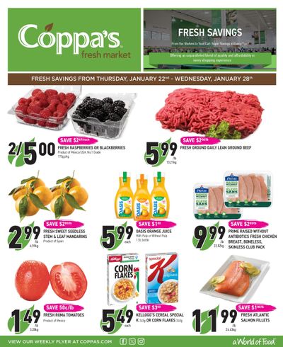 Coppa's Fresh Market Flyer January 22 to 28