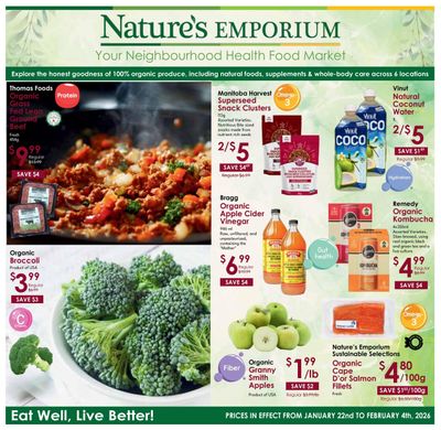 Nature's Emporium Bi-Weekly Flyer January 22 to February 4