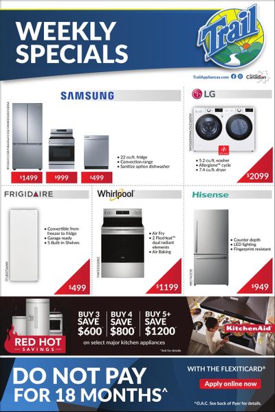 Trail Appliances (AB & SK) Flyer January 22 to 28
