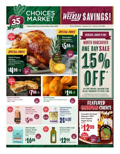 Choices Market Flyer January 22 to 28