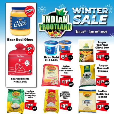 Indian Frootland Flyer January 22 to 30