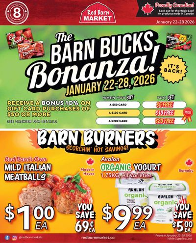 Red Barn Market Flyer January 22 to 28