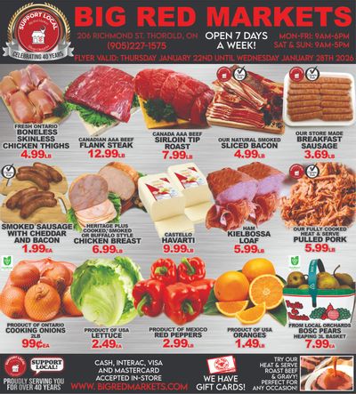 Big Red Markets Flyer January 22 to 28