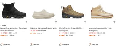 Merrell Canada: End of Season Sale up to 50% off
