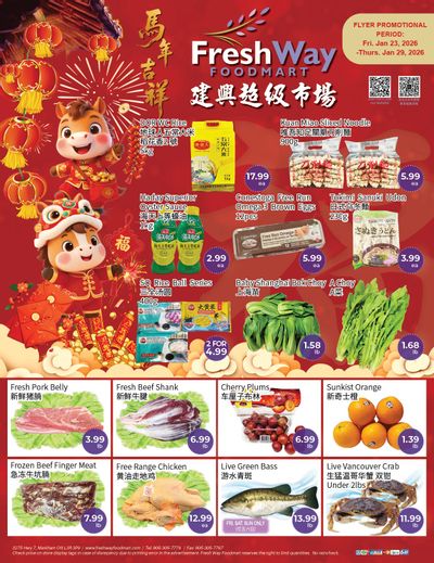 FreshWay Foodmart Flyer January 23 to 29