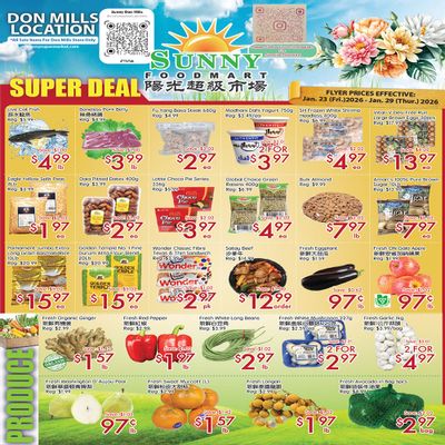 Sunny Foodmart (Don Mills) Flyer January 23 to 29
