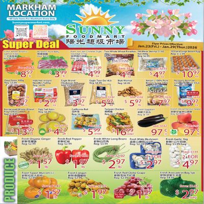 Sunny Foodmart (Markham) Flyer January 23 to 29