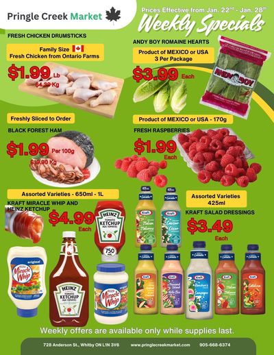 Pringle Creek Market Flyer January 22 to 28