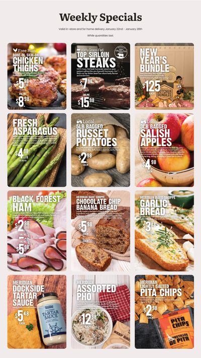 Meridian Farm Market Flyer January 22 to 28