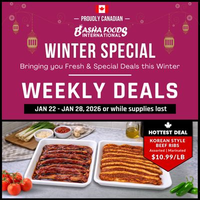 Basha Foods International Flyer January 22 to 28