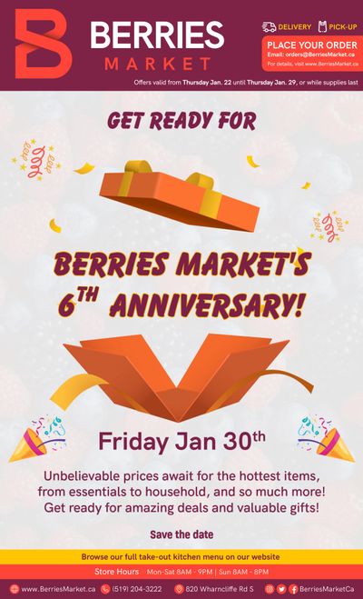 Berries Market Flyer January 22 to 29