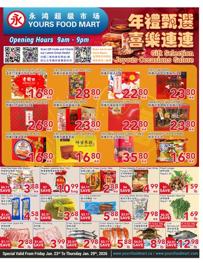 Yours Food Mart Flyer January 23 to 29