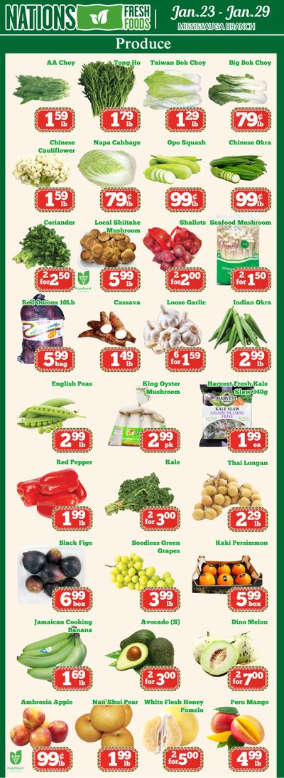 Nations Fresh Foods (Mississauga) Flyer January 23 to 29